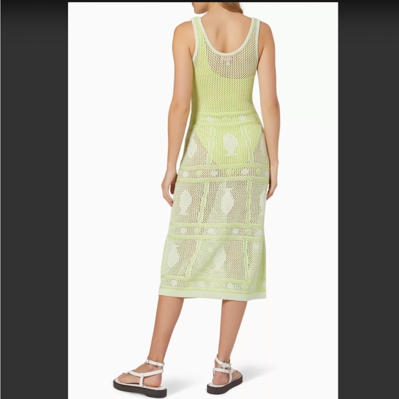 Solid and Striped Ann-Marie Crochet Coverup Dress With Fresh Fish Motif - Picture 3 of 5